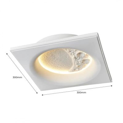 Abruzzo Moon plafon 1x8,5 W biały ABR-PWO-MOON-30CM