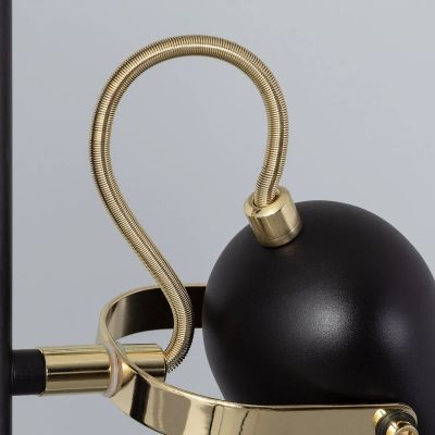 Abruzzo Retro lampa stojąca 3x20 W czarna ABR-RRC-C-3XE14