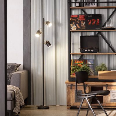 Abruzzo Retro lampa stojąca 3x20 W czarna ABR-RRC-C-3XE14