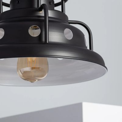 Abruzzo Retro lampa wisząca 1x40 W czarna ABR-RRG-E27