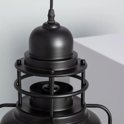 Abruzzo Retro lampa wisząca 1x40 W czarna ABR-RRG-E27