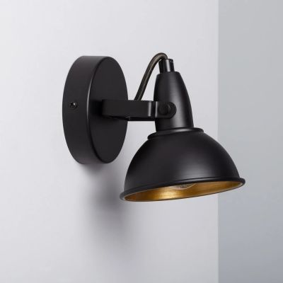 Abruzzo Retro kinkiet 1x20 W czarny ABR-RRO-C-E14