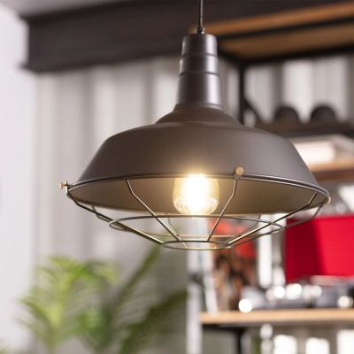 Abruzzo Retro lampa wisząca 1x40 W czarna ABR-RRP-C-E27