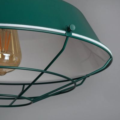 Abruzzo Retro lampa wisząca 1x40 W zielona ABR-RRP-Z-E27