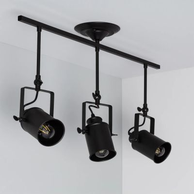 Abruzzo Retro lampa wisząca 3x20 W czarna ABR-RRT-C-3XE27