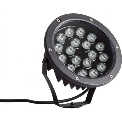 Abruzzo Rosabella naświetlacz 18 W 3000K czarny ABR-RZR-18W