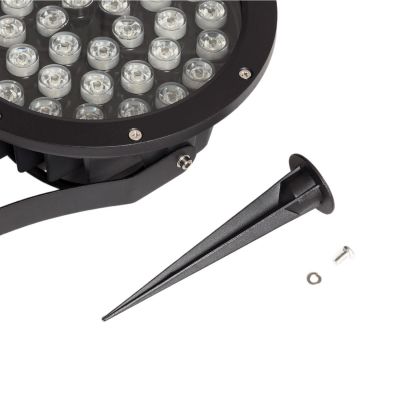 Abruzzo Rosabella naświetlacz 36 W 3000K czarny ABR-RZR-36W