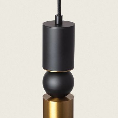 Abruzzo Spoti lampa wisząca 1x20 W czarna-złota ABR-SZK-ZC