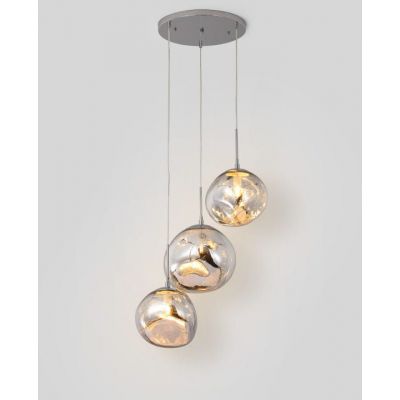 Abruzzo Sfero lampa wisząca 3x20 W srebrna ABR-Z3S-E28