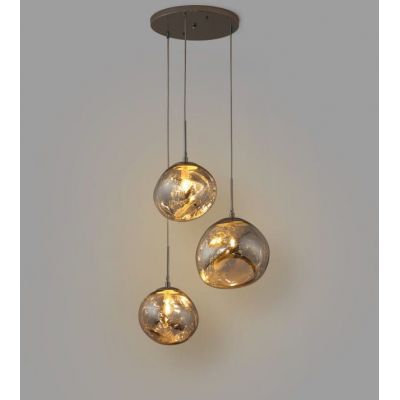 Abruzzo Sfero lampa wisząca 3x20 W srebrna ABR-Z3S-E28