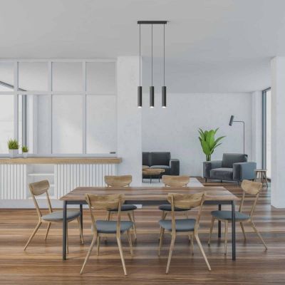 Abruzzo Spoti lampa wisząca 3x20 W czarna ABR-ZLW3T-C