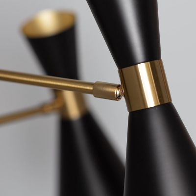 Abruzzo Salvatore kinkiet 2x20 W czarny-złoty ABR-2KSZ