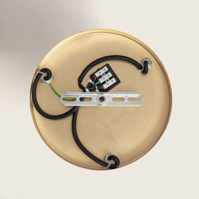 Abruzzo Koloreno lampa wisząca 3x20 W złota-fioletowa ABR-3KOLOK-F