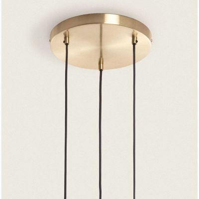 Abruzzo Sfero lampa wisząca 3x20 W czarna-złota ABR-3SLWS-E14