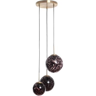 Abruzzo Sfero lampa wisząca 3x20 W czarna-złota ABR-3SLWS-E14