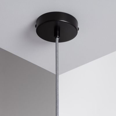 Abruzzo Goliat lampa wisząca 1x40 W czarna-mleczna ABR-CKG