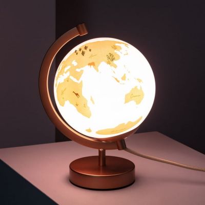 Abruzzo Globi lampka nocna dziecięca 1x40 W różowa ABR-GLO-R