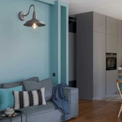 Abruzzo Retro kinkiet 1x20 W szary ABR-KRI-E27-G