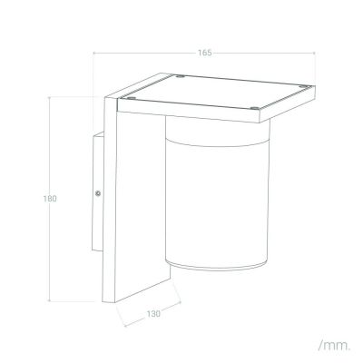 Abruzzo Gardena Moderno Pietro kinkiet zewnętrzny 1x40 W czarny ABR-KZP2-E27