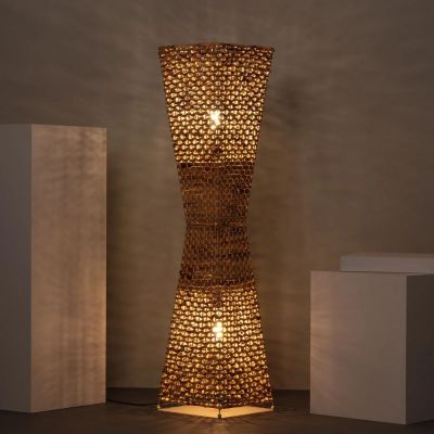 Abruzzo Boho lampa stojąca 2x40 W brązowy ABR-LP2-BH-E27