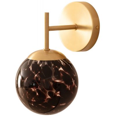 Abruzzo Sfero kinkiet 1x20 W czarny-złoty ABR-SKS-E14