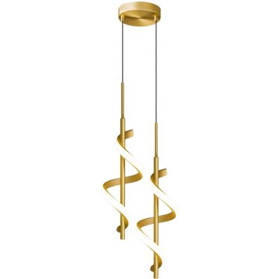 Abigali Spirali lampa wisząca 2x20 W złota LWSK