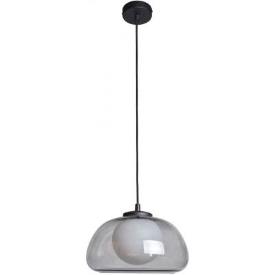 Italux Ainale lampa wisząca 1x7 W przydymiona PND-54637-1-BK-SG