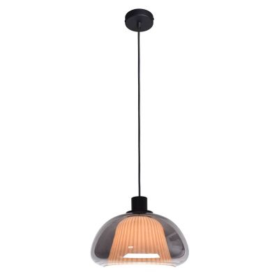 Italux Apiro lampa wisząca 1x7 W przydymiona PND-84638-BK-SG