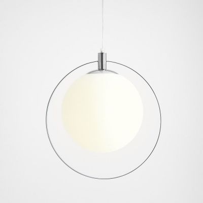 Aldex Aura lampa wisząca 1x60W chrom/biała 1049G4
