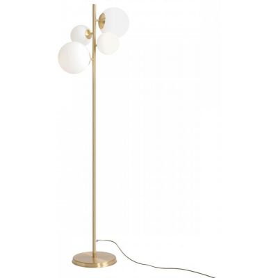 Aldex Bloom lampa stojąca 2x40W+2x60W mosiądz/biała 1091A40