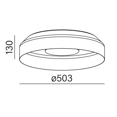 Aqform Maxi Ring plafon 1x25 W biały 47027-M930-DW-PH-13