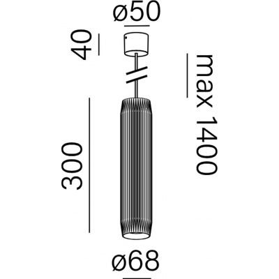 Aqform Triba lampa wisząca 1x9,5 W czerwona 59916-M930-WR-00-83