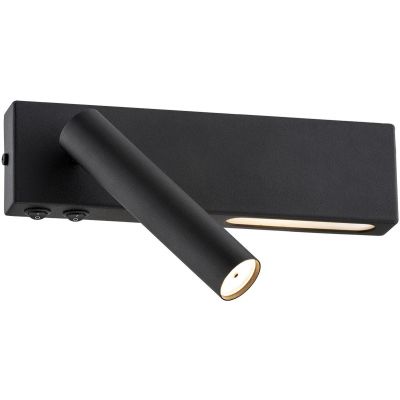 Argon Jasper kinkiet 1x6W LED + 1x4,5W czarny 1035