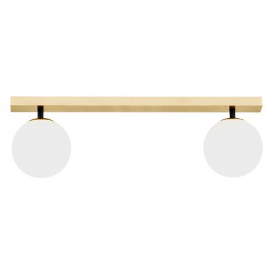 Argon Freemont lampa podsufitowa 2x7W opal mat/ mosiądz szczotkowany 1045