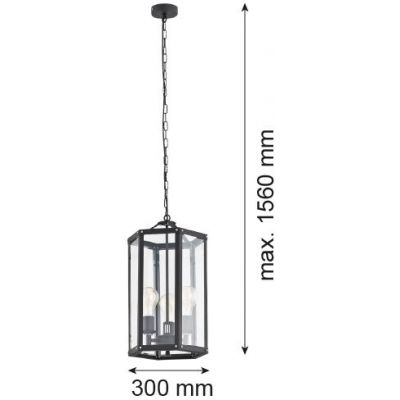 Argon Bodrum lampa wisząca 3x15W czarny 1253