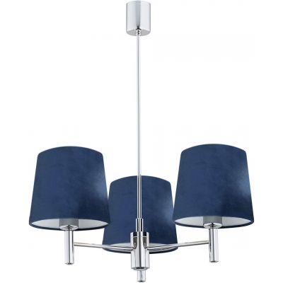 Argon Bolzano lampa wisząca 3x15 W chrom-granatowa 1381