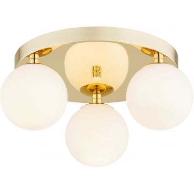Argon Flavio lampa podsufitowa 3x7W mosiądz/opal mat 1413