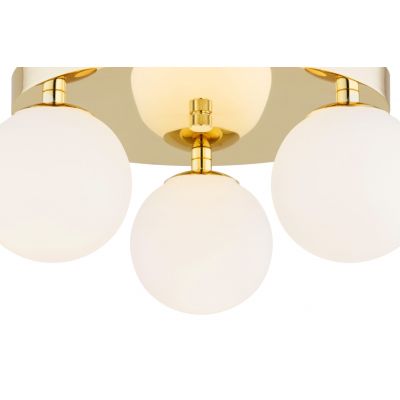 Argon Flavio lampa podsufitowa 3x7W mosiądz/opal mat 1413