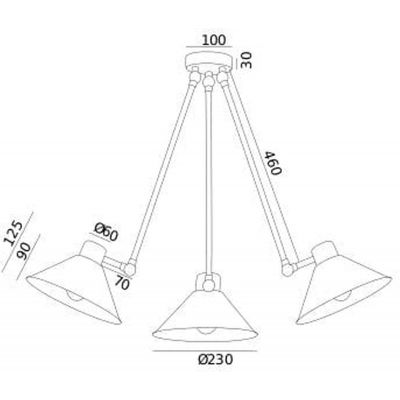 Argon Altea lampa podsufitowa 3x15W biały 1451