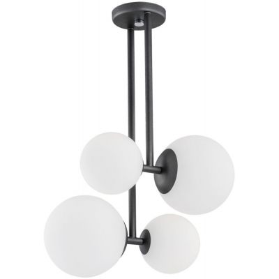 Argon Aspen lampa podsufitowa 4x15W grafit/opal 1645