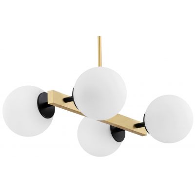 Argon Freemont lampa podsufitowa 4x15W opal mat/mosiądz szczotkowany 1767