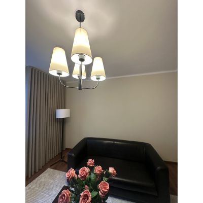 Argon Safiano lampa podsufitowa 4x15W biały/czarny 1822