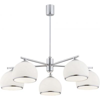 Argon Marbella lampa podsufitowa 5x15W opal mat/chrom 2087