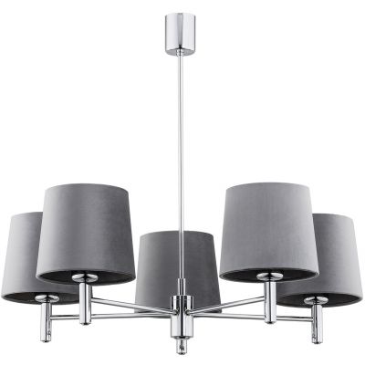 Argon Bolzano Plus lampa podsufitowa 5x15W szary/chrom 2108