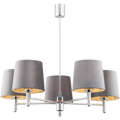 Argon Bolzano Plus lampa podsufitowa 5x15W szary/chrom 2108