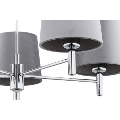 Argon Bolzano Plus lampa podsufitowa 5x15W szary/chrom 2108