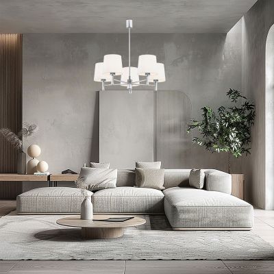 Argon Bolzano Plus lampa wisząca 5x15W biały/chrom 2110