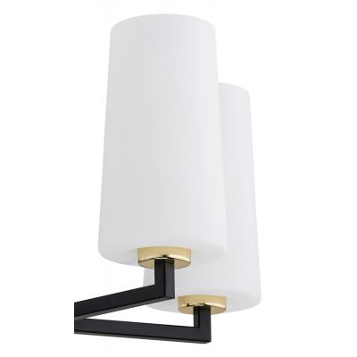 Argon Camelot Plus lampa wisząca 5x15W opal mat/czarny mat/mosiądz 2114