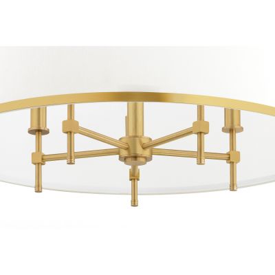 Argon Abbano lampa podsufitowa 5x7W śmietankowy/złoty/mosiądz szczotkowany 2127