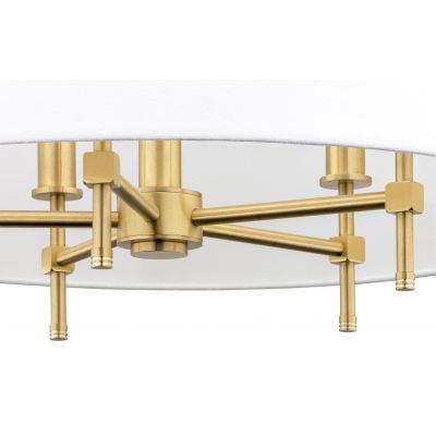 Argon Abbano lampa podsufitowa 5x7W biały/mosiądz szczotkowany 2132